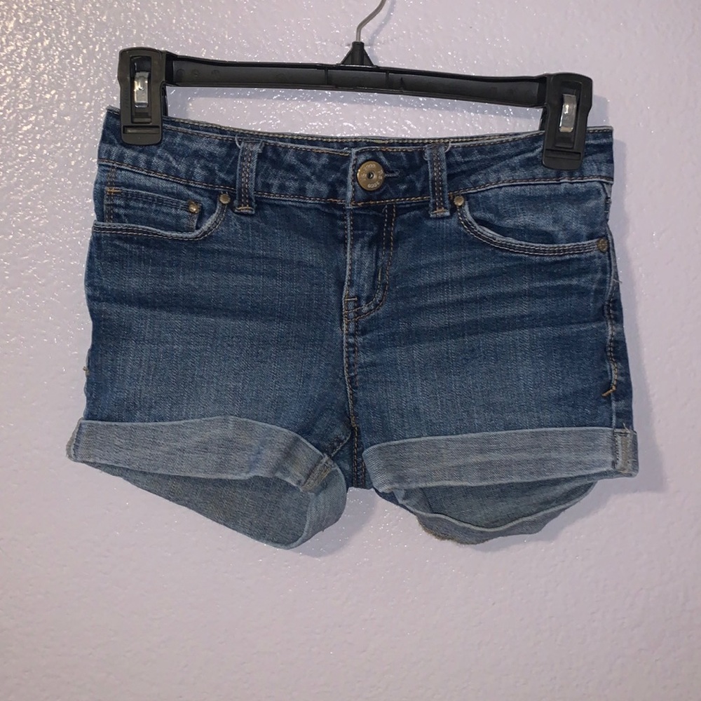 PSNY blue girls 8 jean shorts